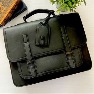 Aldo Eddie Messenger Briefcase Bag Black